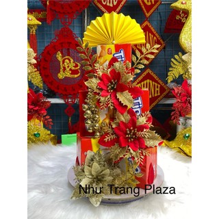 Sỉ 5 set , 10 set hoa TRI ÂN trang trí tháp bánh, tháp nước ngày Tết _ Như Trang Plaza