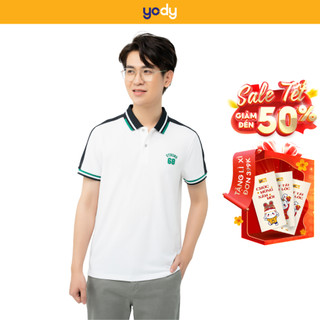 Áo polo nam yody áo phông cộc tay chất liệu cà phê cổ bẻ apm6103