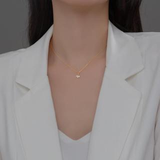 Dây chuyền bạc hoa 3 cánh HAS – HDC84