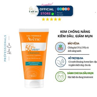 Kem Chống Nắng Phổ Rộng Avene Dry Touch Very High Protection Fluid - Chống Nắng Cao SPF50+ - Avene Chống Nắng Cấp Ẩm