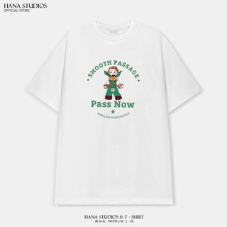 Áo Thun HANA Nam Nữ Form Rộng Cotton Tay Lỡ Unisex , Áo Phông Cổ Tròn Basic Oversize Trend 2024 - SMOOTH PASSAGE