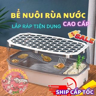  BỂ NUÔI RÙA 3 size LẮP GHÉP CAO CẤP HỒ 3 MÀU THÔNG MINH CHUYÊN DỤNG CHO BÒ SÁT LƯỠNG CƯ THÚ CƯNG. SHIP CẤP TỐC. 