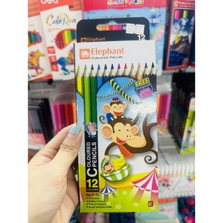 Bút Chì 12 Màu Elephant F-12