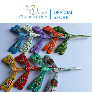 Bộ 9 con chuồn chuồn cân bằng tre 7cm khác màu nhau