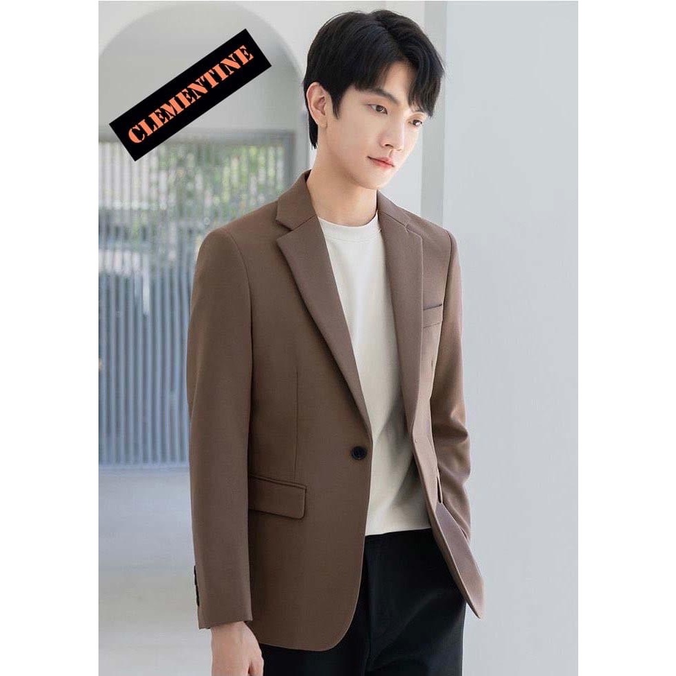 Áo Vest Nam , Áo Blazer Nam Màu Nâu thiết kế chuẩn form dáng Hàn Quốc - Two-Q STORE