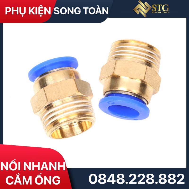 Thẳng Ren Ngoài Có Nối Nhanh 1 Chạm & PC