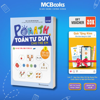 Sách - Pomath 2 – Toán Tư Duy Cho Trẻ Em Từ 4 – 6 Tuổi Mcbooks
