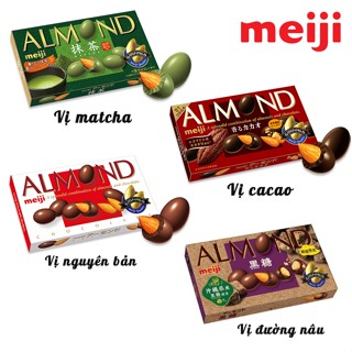  Socola bọc hạnh nhân Meiji Almond nội địa Nhật Bản  cập nhật vị mới nhất  