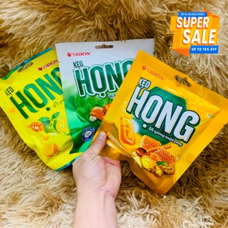  COMBO Kẹo Họng ORION 3 Vị Bạc Hà Thảo Mộc Gừng Quất Mật Ong 87,5g gói 