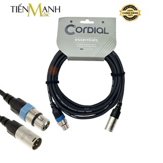 Dây cáp micro cordial rean 2 đầu canon xlr ccm x fm dài 1m, 1.5m, 2.5m, 5m, 7.5m, 10m cable đực sang cái