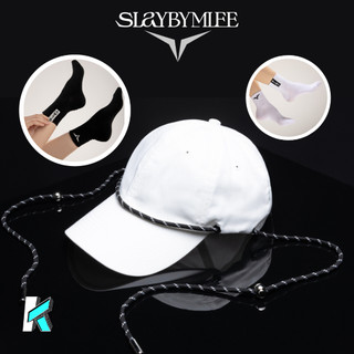 Combo phụ kiện SLAY BY MLEE bao gồm mũ thời trang và tất