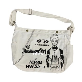  Túi Đeo Chéo Shidou Ryusei Blue Lock họa tiết Manga Canvas Bag Đeo Vai 