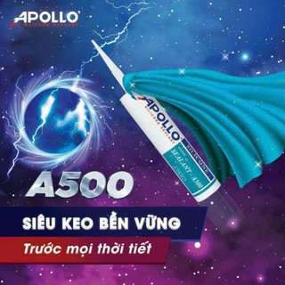 Keo dán Silicon Apollo A500 Trung tính dán kính đa năng dán ron alu chống dột