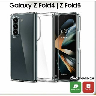 Ốp lưng Z Fold 5, Z Fold 4, Z Fold 3 trong suốt, chất liệu PC chống ố vàng, chống trầy xước hiệu quả
