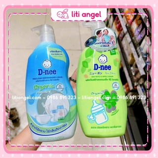 Nước rửa bình sữa dnee organic túi 550ml, chai 600ml thái lan