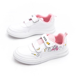 GIÀY BATA THỂ THAO HỌC SINH BÉ GÁI BITA'S HOẠT HÌNH XÉ DÁN GVBG.104 (HỒNG PHẤN + TRẮNG) - BITAS GIRLS SPORT SNEAKERS
