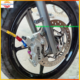 🔴🔵Combo 3 Món Sirius/Ex( 2006-2010 )🔵🔴 Heo 4Pis Frando + Đĩa gắn mâm 4 Lỗ size 260mm + Dây dầu Morin xám + Pát CNC