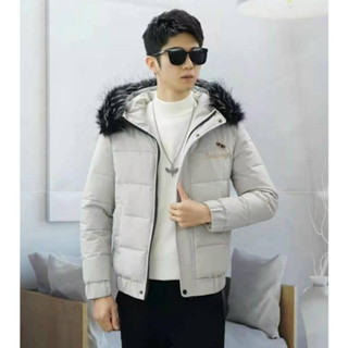 Áo Phao Nam Mũ Lông Hàng Cao Cấp, Áo Khoác Phao Nam Mũ Lông Siêu Mềm Siêu Ấm