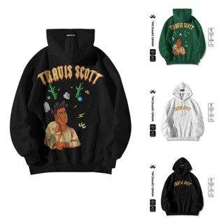 Áo Hoodie TRAVIS SCOTT Premium Vải Nỉ Bông Mũ 2 Lớp, Dây Mũ Bản To, Áo Hoodie Unisex Nam Nữ