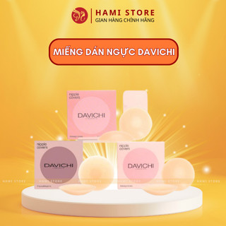 Miếng dán ngực davichi dán nâng ngực tàng hình bám dính cực cao, ngăn mồ hôi - hộp 2 cặp
