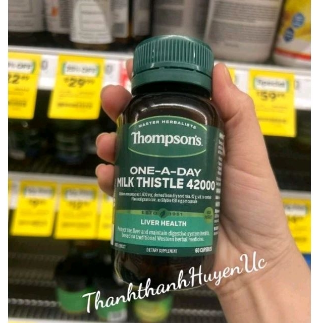 Thompsons Milk Thistle 42000mg 60 viên