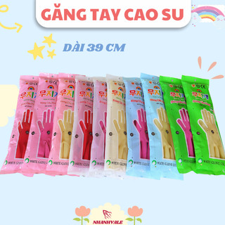 Găng tay cao su, bao tay cao su Hàn Quốc Size dài 39cm x 22cm