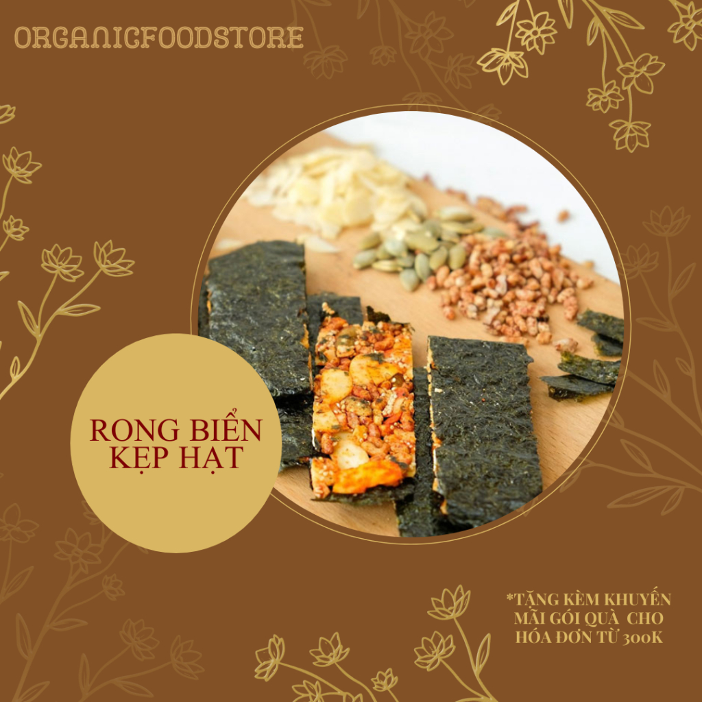 RONG BIỂN KẸP HẠT DINH DƯỠNG | Organic Food Store