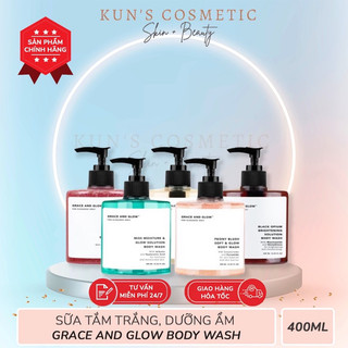  Sữa Tắm Trắng Da Dưỡng Ẩm Tẩy Da Chết Grace and Glow Body Wash  400ml  