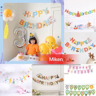 Dây chữ Happy Birthday trang trí sinh nhật , phụ kiện bóng sinh nhật