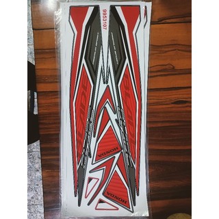 Bộ tem xe Wave Blade màu đỏ hàng thiết kế new