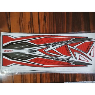 Bộ tem xe Wave Blade màu đỏ hàng thiết kế new