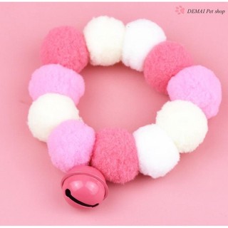 Vòng cổ cho mèo hình pom pom-ngôi nhà thú cưng