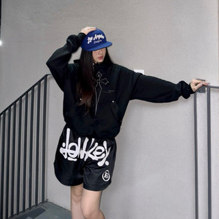 Quần Short Lowkey Big Logo Vải dù - Đen