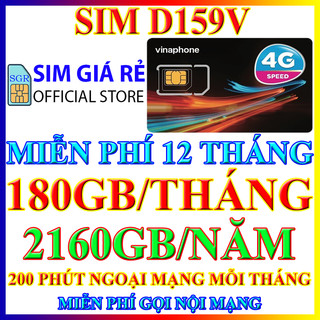 Sim 4G Vinaphone trọn gói 1 năm VD149, D159V, U1500, BIG50Y, FHAPPY, D89Y, D500 - Shop sim giá rẻ