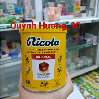 Kẹo ngậm Đức RICOLA Original 250g giúp giảm ho,giảm đau rát họng