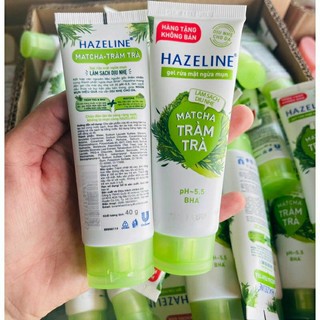 40 Gr - Sữa rửa mặt Hazeline matcha tràm trà ngừa mụn