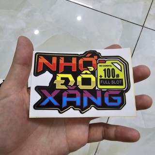 Tem logo dán trang trí đầu xe máy