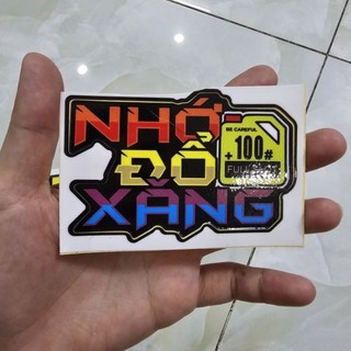 Tem logo dán trang trí đầu xe máy