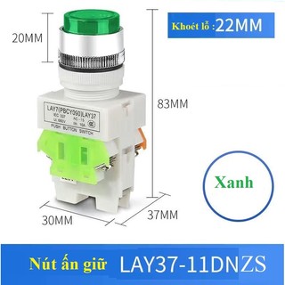 Nút ấn có đèn phi 22mm la37-11dn 220v - la37-11dnzs