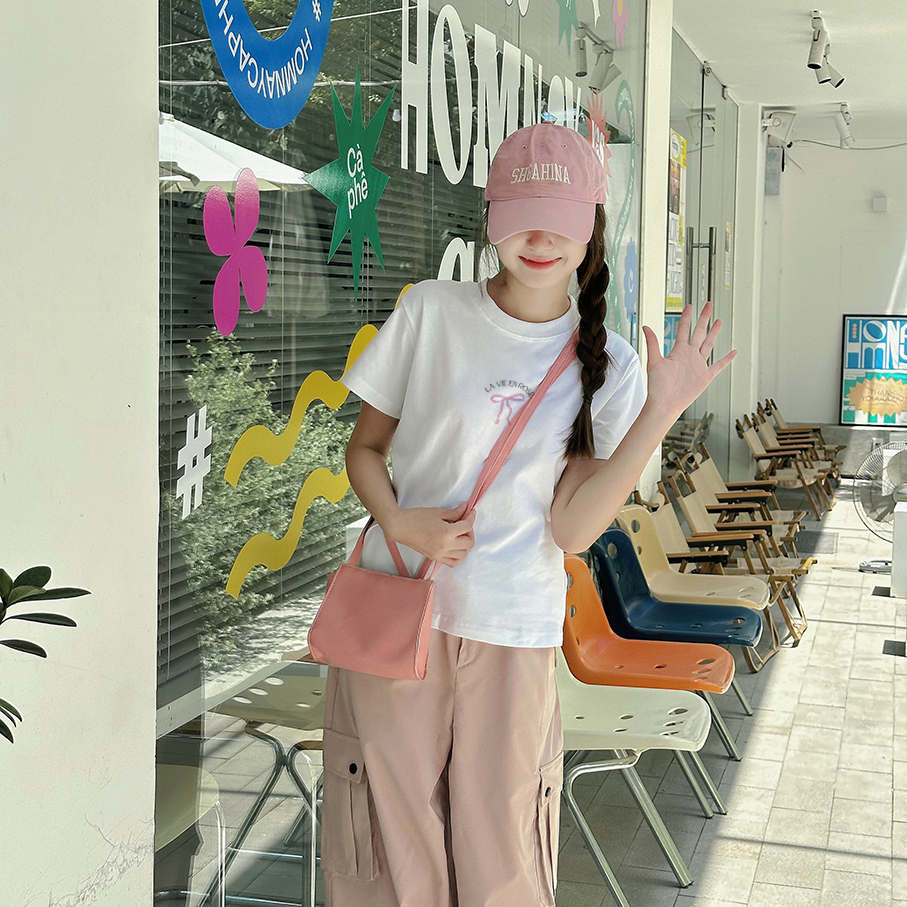 Áo Thun Form Fit Mẫu Nơ La Vien Rose. Áo Baby Tee Chất Cotton Co Giãn, Thoải Mái | BigBuy360 - bigbuy360.vn