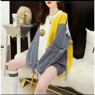 Áo len hoạ tiết 2 hand