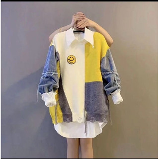 Áo len hoạ tiết 2 hand
