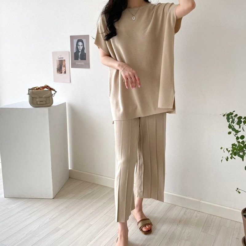 Set len be quần nhấn ly Defleur.studio