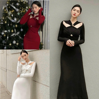 Đầm dự tiệc dáng maxi thun ánh kim siêu sang Diva Dress