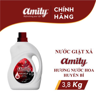 Nước giặt xả Amity 5trong1 -hương nước hoa huyền bí -can 3,8kg