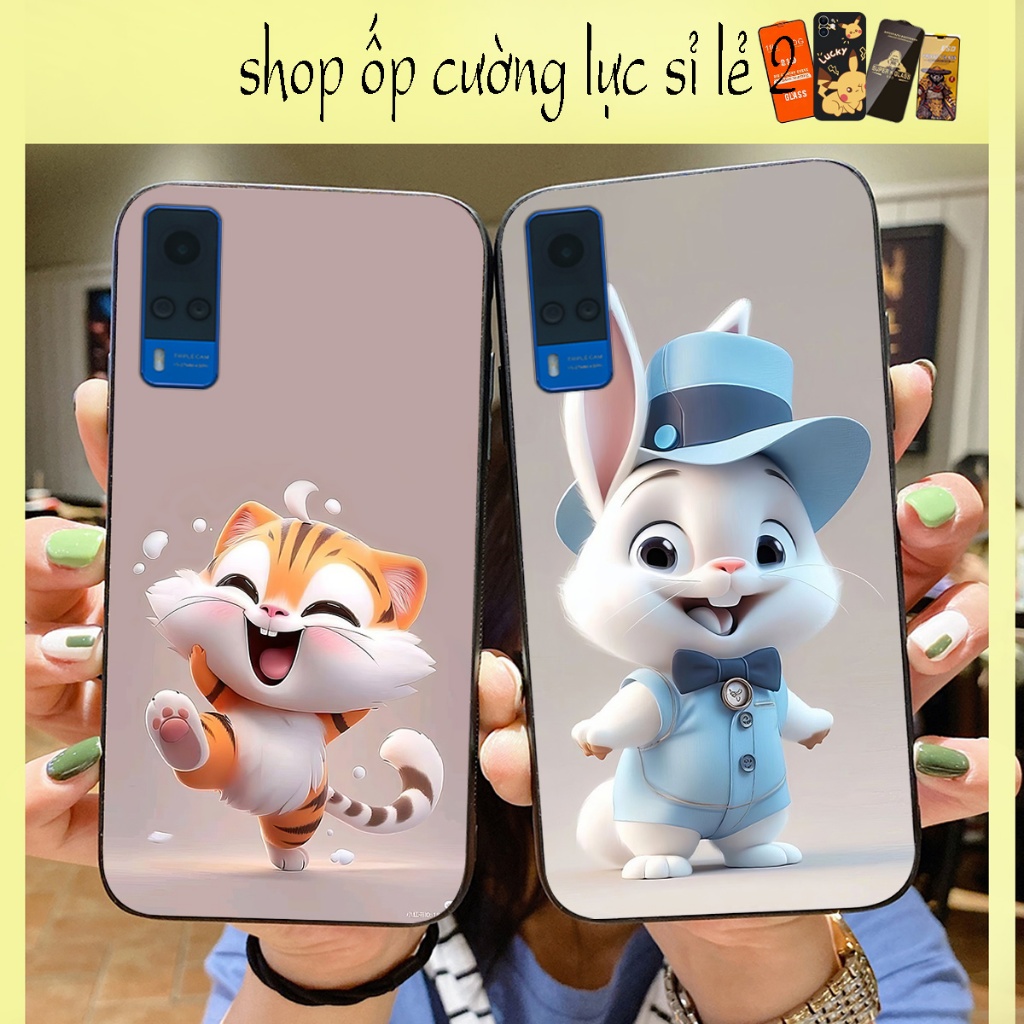 ốp lưng vivo y51 2020 , y53s in hình con vật dễ thương