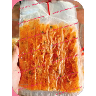 1 bịch bánh tráng dẻo tôm đỏ cuộn hành phi