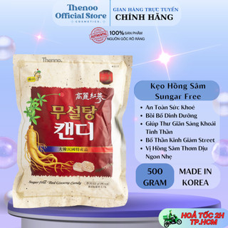 Kẹo sâm - kẹo hồng sâm không đường 365 hàn quốc túi 500g màu trắng