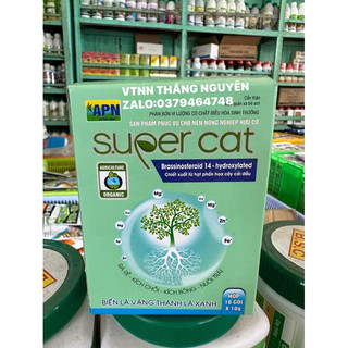 SUPER CAT hộp 10 gói điều hoà sinh trưởng , siêu ra rễ , kích chồi , kích bông , nuôi trái