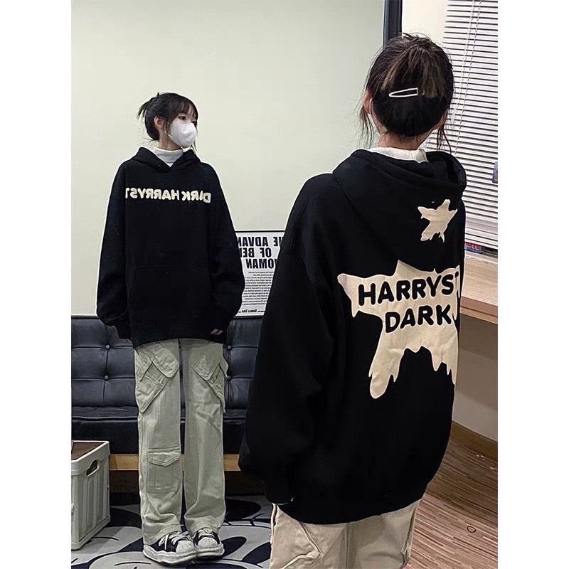 Áo Hoodie HARVEST DARK Mũ Trùm 2 Lớp Chất Nỉ Bông Cao Cấp